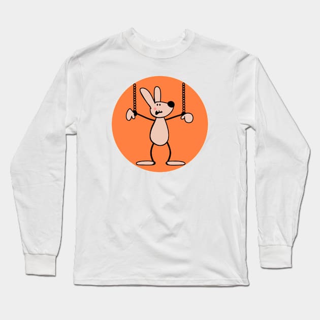 Chained Rabbit Long Sleeve T-Shirt by schlag.art